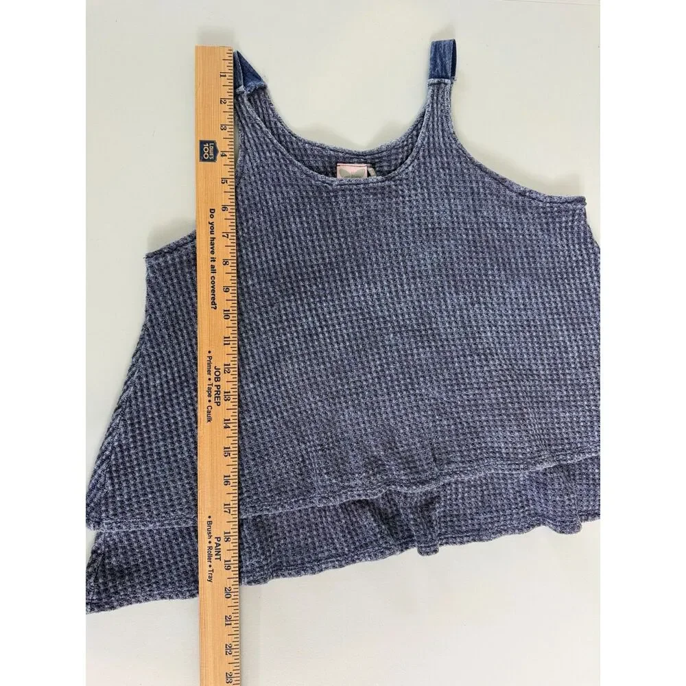 For All Seasons By Paper Crane Girls Purple Tank Top Waffle Knit Size XL